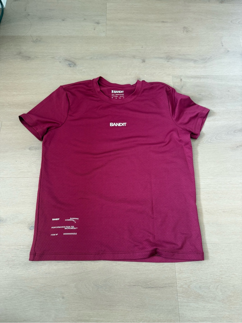 Bandit Mesh Tee - Burgundy